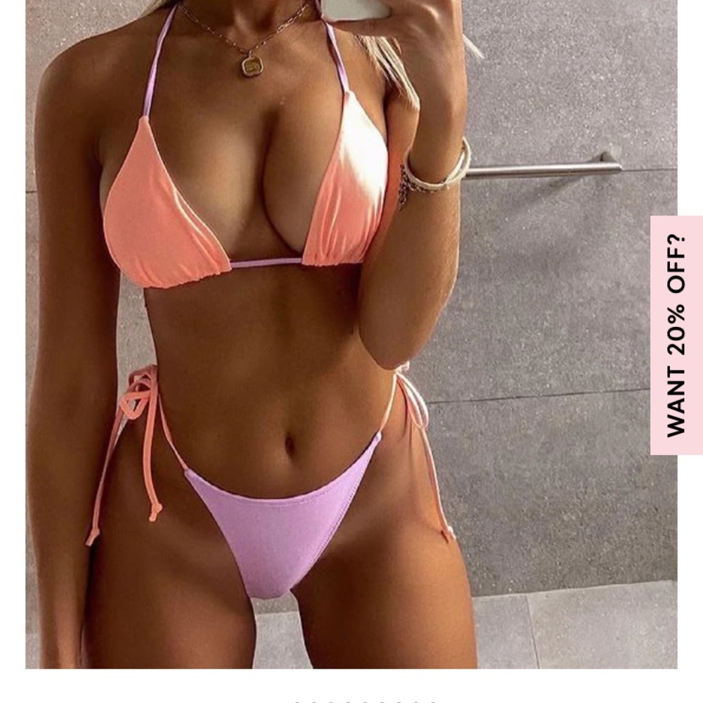 White fox bikini bottom